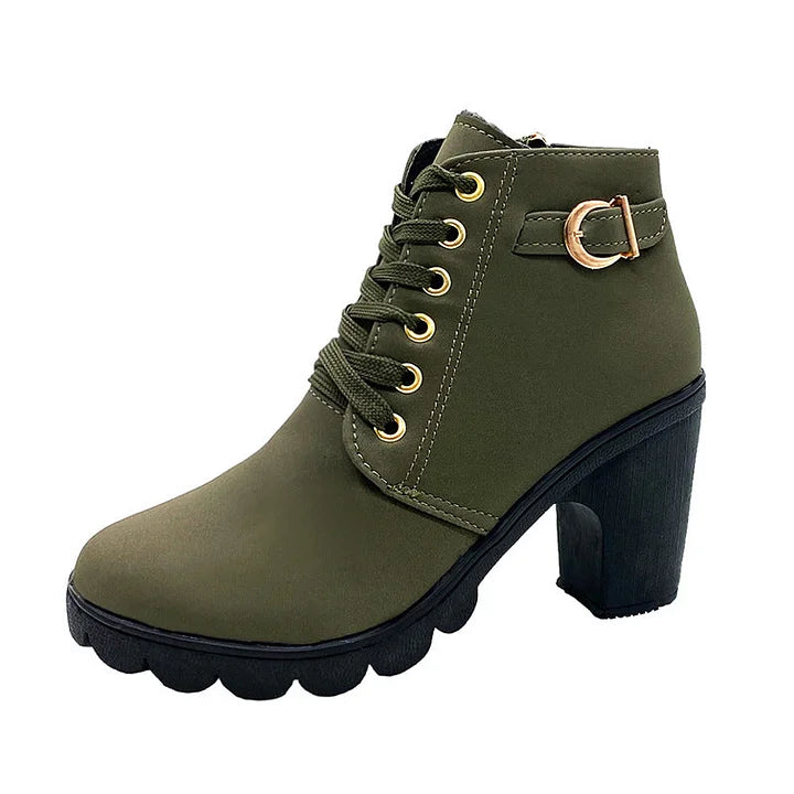Silvia Savaria™ Stylowe buty damskie na masywnym obcasie