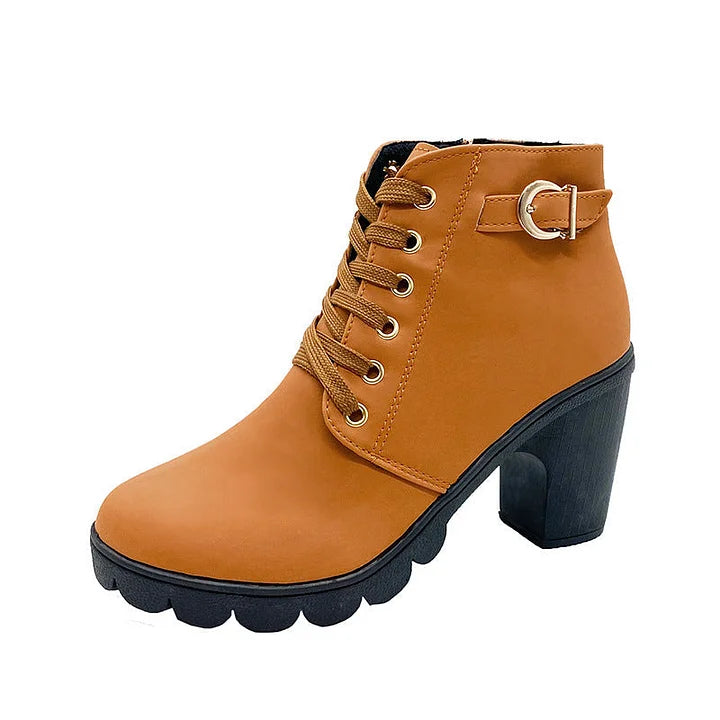 Silvia Savaria™ Stylowe buty damskie na masywnym obcasie