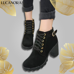 Silvia Savaria™ Stylowe buty damskie na masywnym obcasie