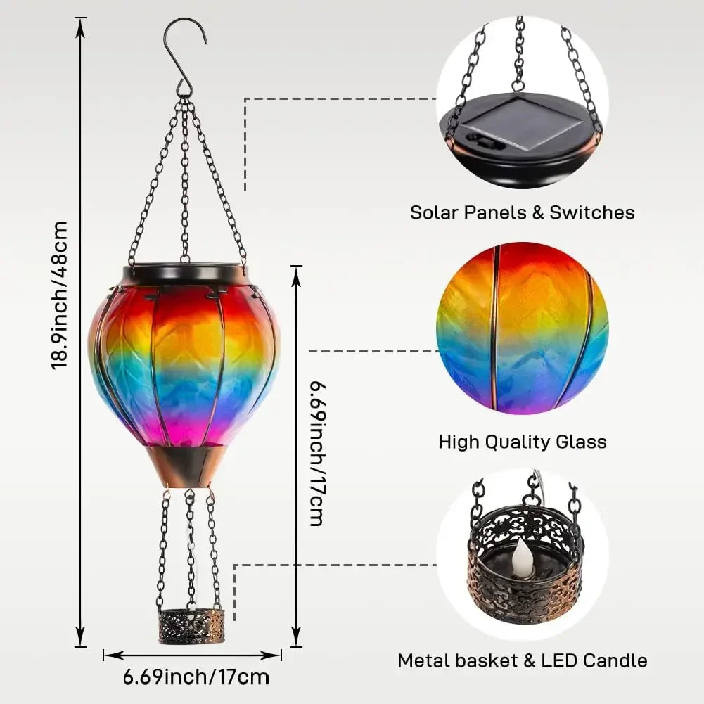 SkyLuma™ Dekoracyjny lampion balon na ogrzane powietrze z oświetleniem solarnym