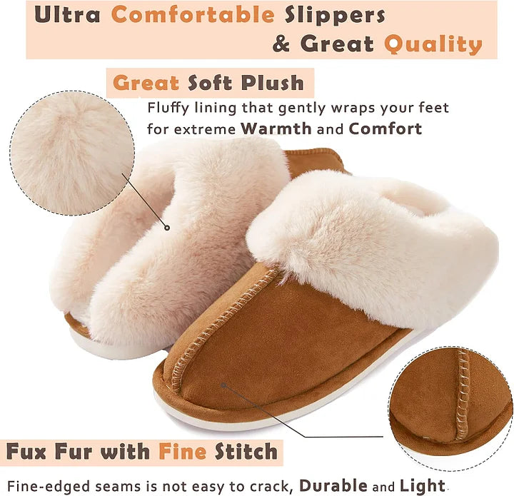 SnugStep™ Pluszowe kapcie domowe