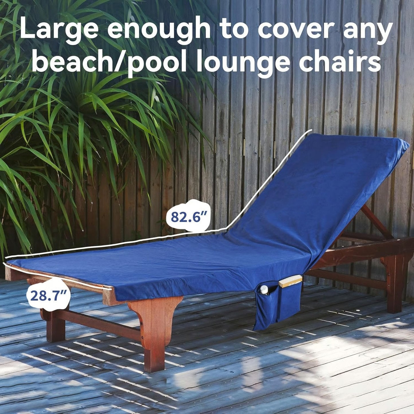 SunVibe™ Szybkoschnący ręcznik plażowy z kieszeniami