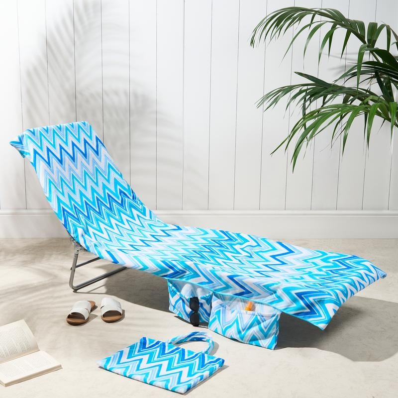 SunVibe™ Szybkoschnący ręcznik plażowy z kieszeniami