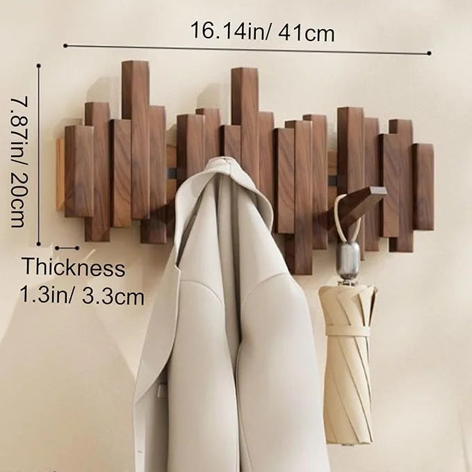 TimberHook™ Wieszak ścienny z drewna