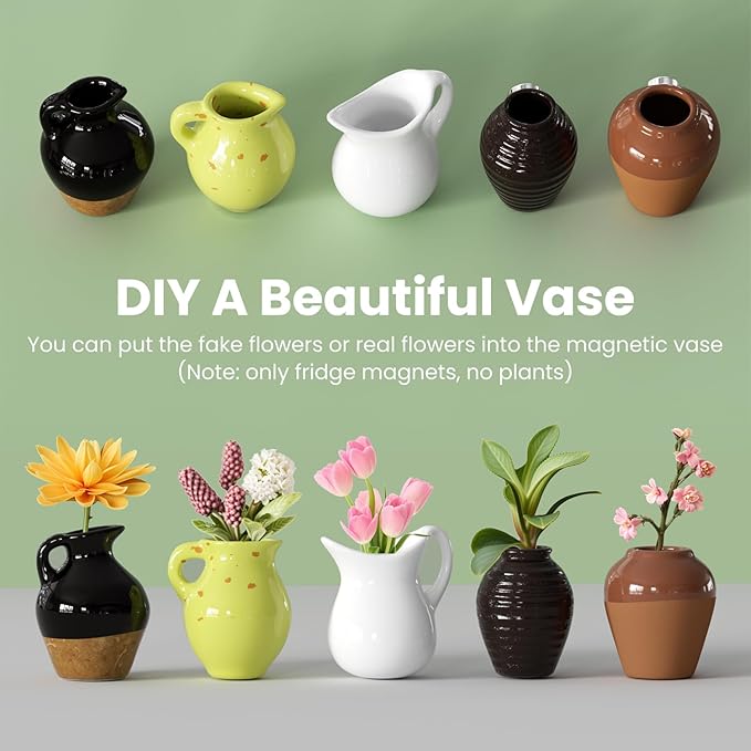 TinyBloom™ Śliczne magnetyczne wazony
