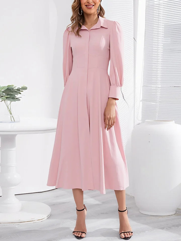 Tullia Cavallo™ Elegancka sukienka midi o linii A