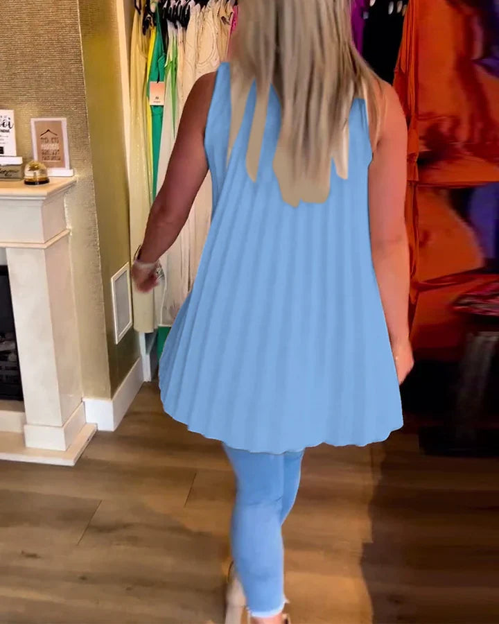 Ugolina™ Bluzka koszulowa bez rękawów