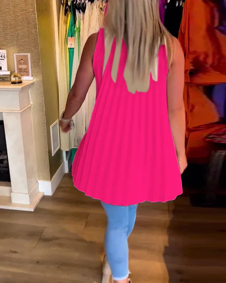 Ugolina™ Bluzka koszulowa bez rękawów