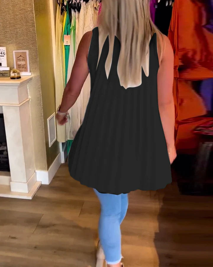 Ugolina™ Bluzka koszulowa bez rękawów
