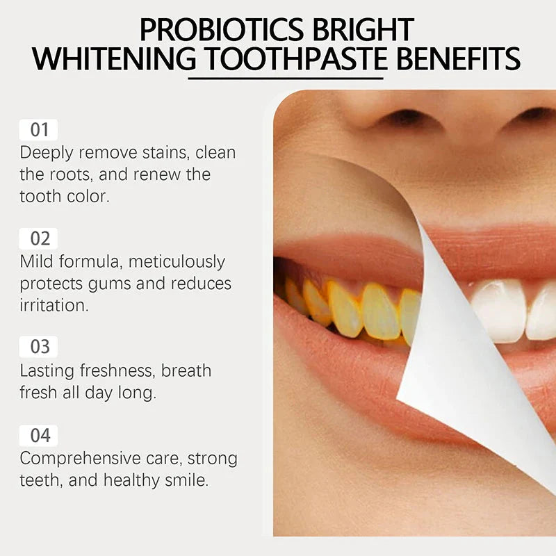 Vital Smile+™ Pasta do zębów Super Probiotic-6 z 6 probiotykami | Odzyskaj równowagę w ustach już po pierwszym użyciu!