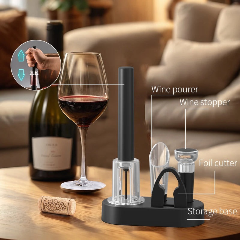 WinePop™ Zestaw otwieracz do wina z akcesoriami