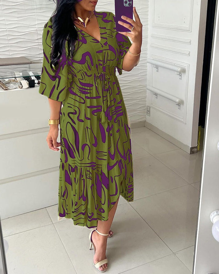 Zaira Montalto™ Sukienka z atramentowym nadrukiem