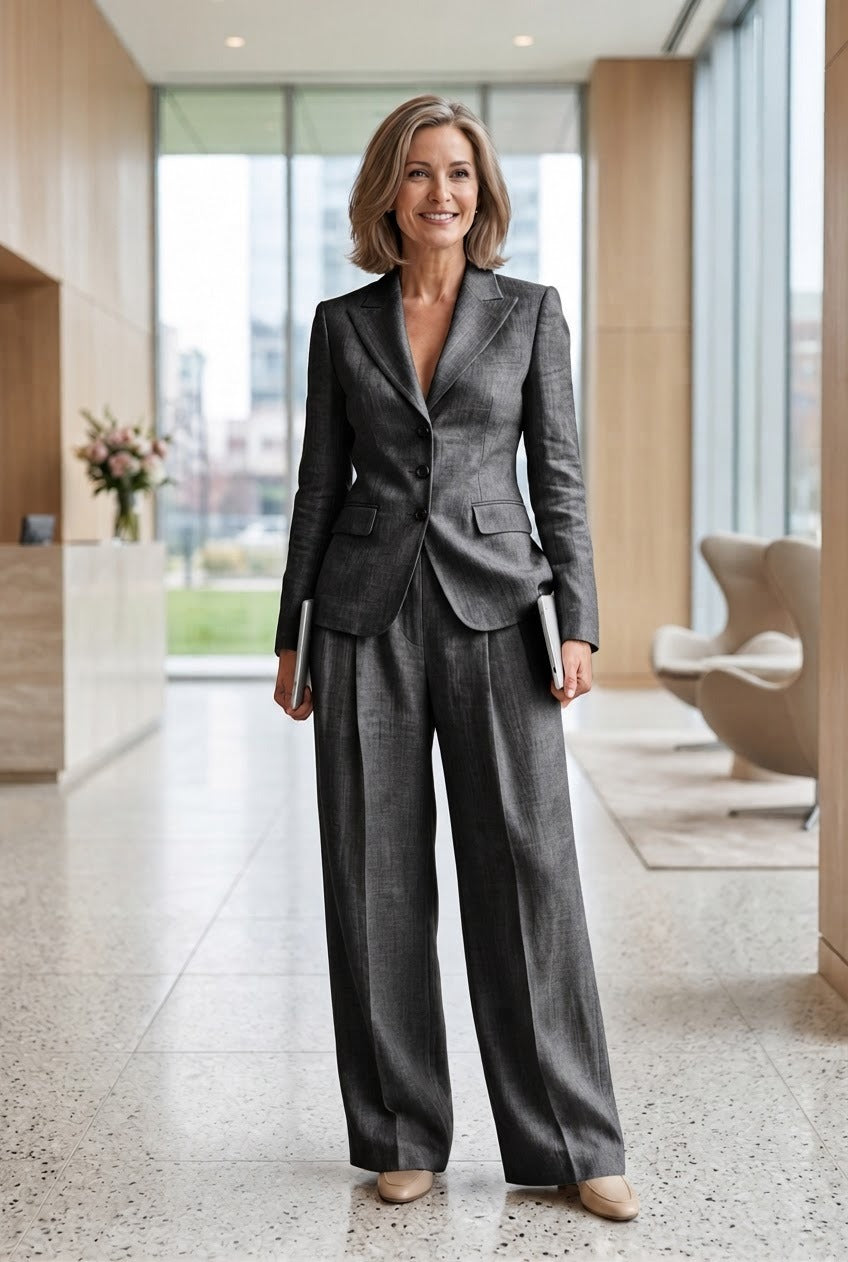 Zaira Bonacolsi™ Kompletny zestaw damski garniturowy na eleganckie dni w pracy