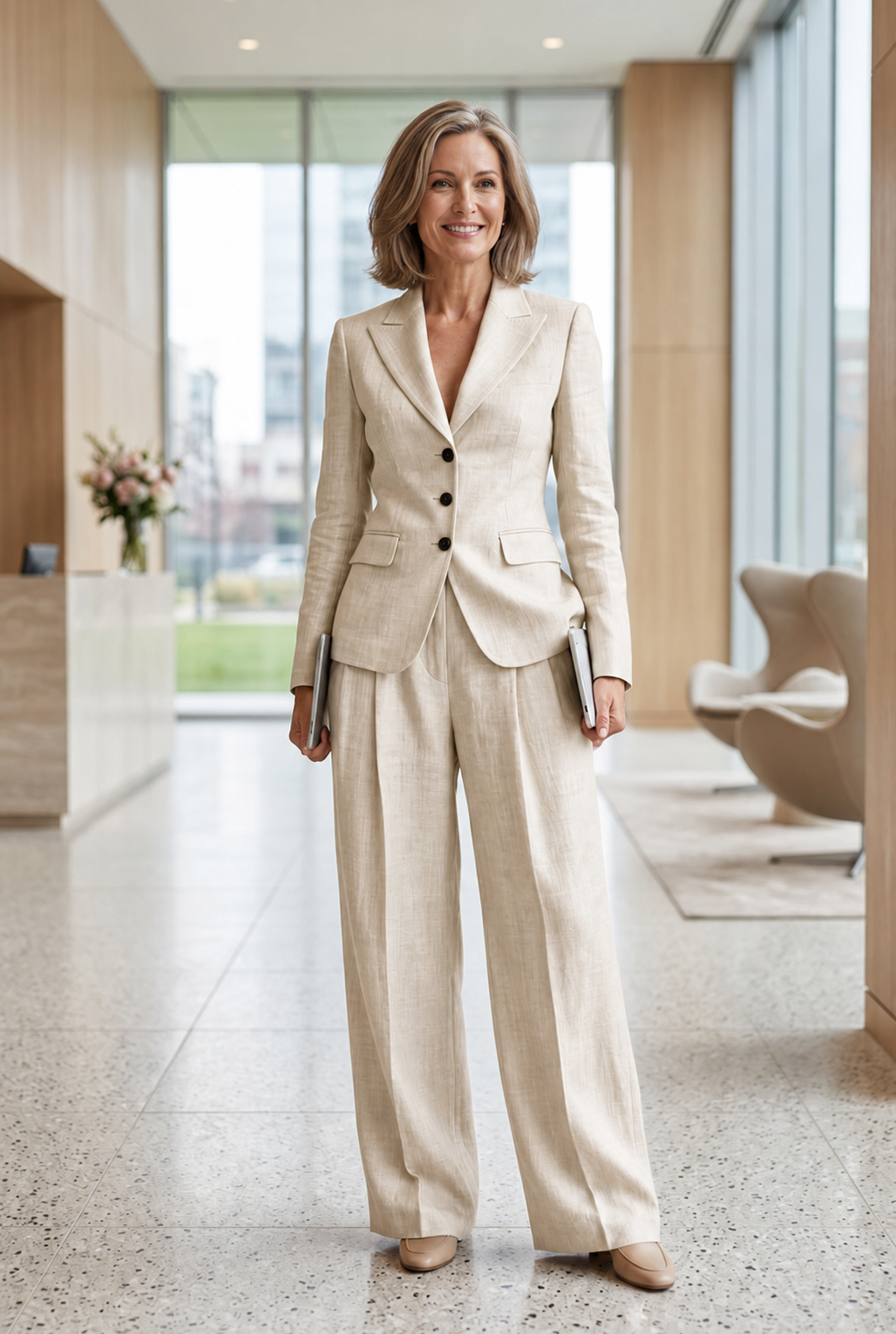 Zaira Bonacolsi™ Kompletny zestaw damski garniturowy na eleganckie dni w pracy