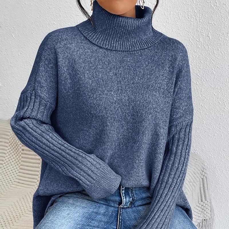 Zita Petralia™ Elegancki sweter z golfem