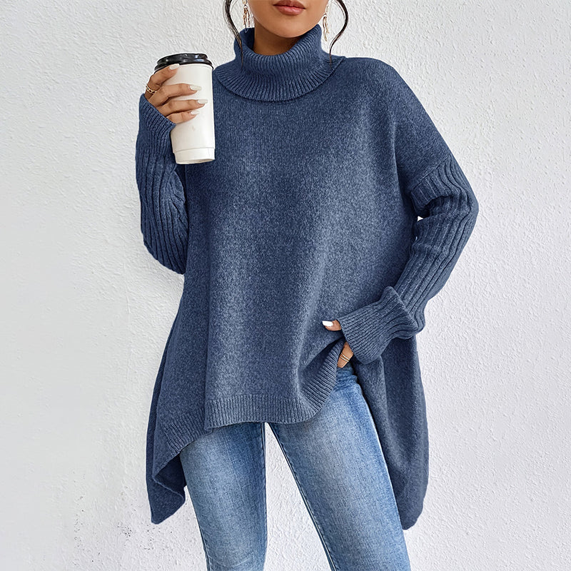 Zita Petralia™ Elegancki sweter z golfem