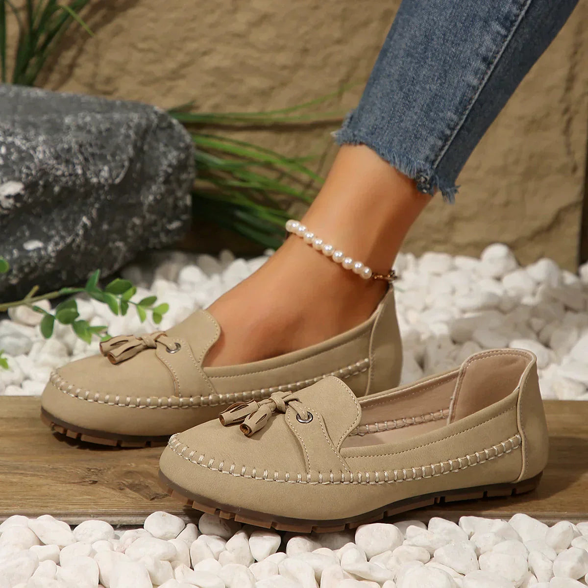 Zoe Garofano™ Wygodne damskie loafersy w stylu vintage