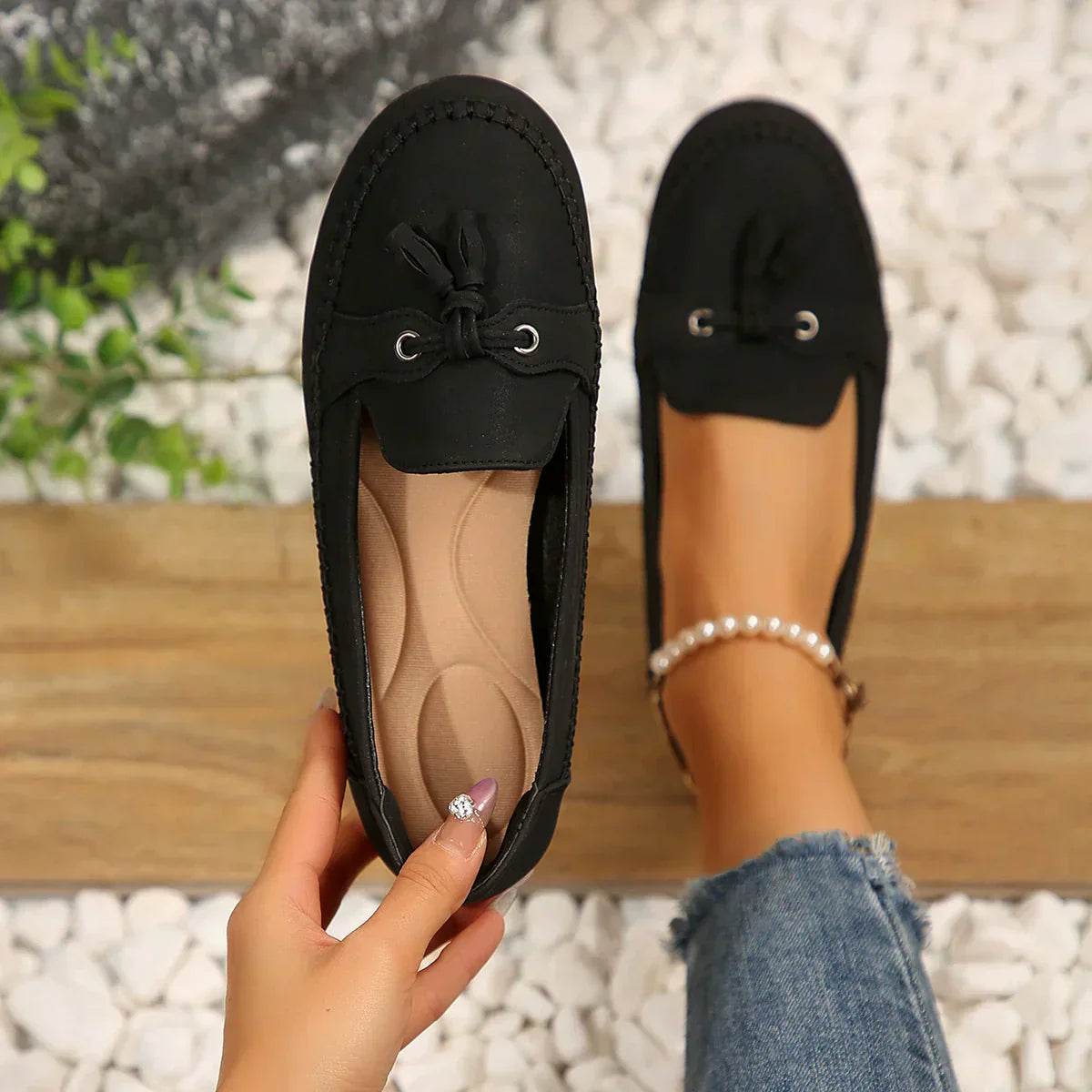 Zoe Garofano™ Wygodne damskie loafersy w stylu vintage
