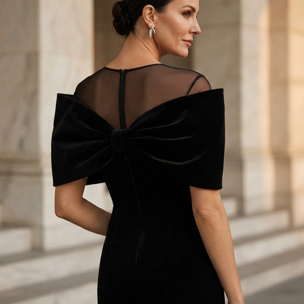 Agata Barbieri™ Efektowna czarna sukienka dla bezwysiłkowego glamour