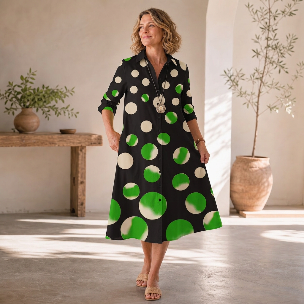 Agnese Lambruschini™ Elegancka sukienka midi dla prostej elegancji