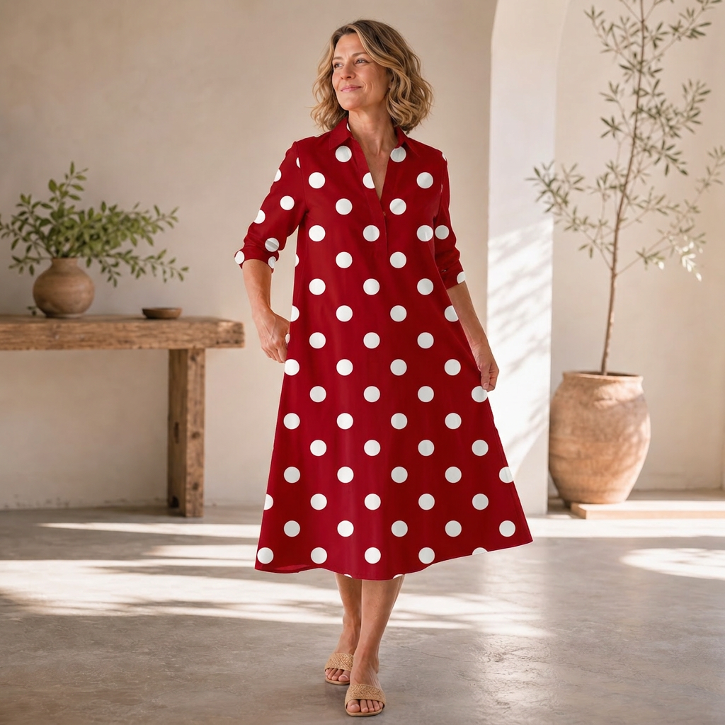 Agnese Lambruschini™ Elegancka sukienka midi dla prostej elegancji