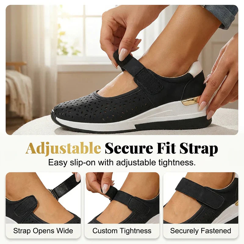 AiraStep™ Oddychające buty na platformie dla komfortu przez cały dzień