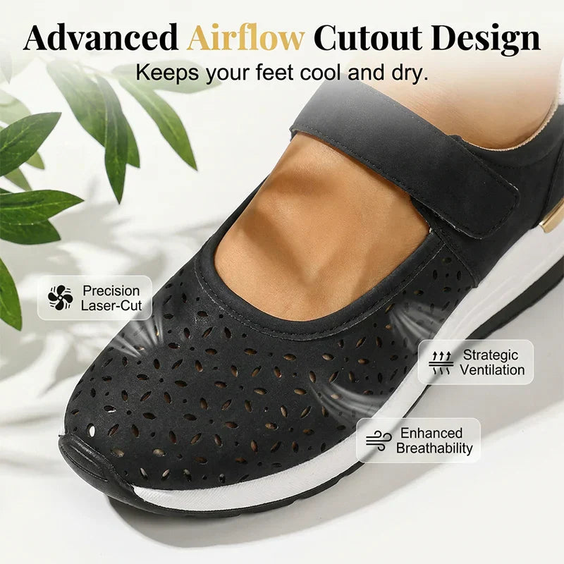 AiraStep™ Oddychające buty na platformie dla komfortu przez cały dzień