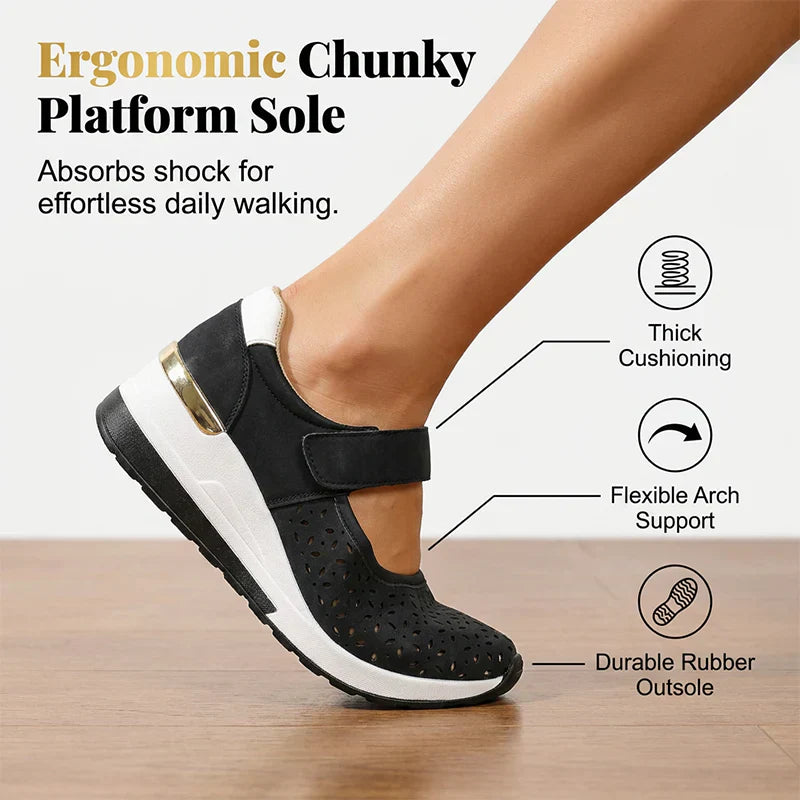 AiraStep™ Oddychające buty na platformie dla komfortu przez cały dzień