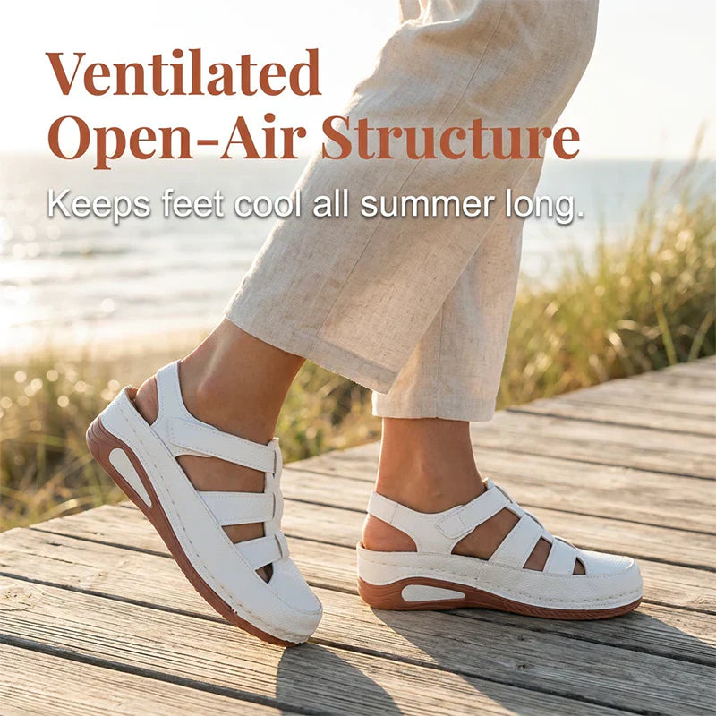 AiryStep™ Oddychające sandały na koturnie dla całego dnia komfortu