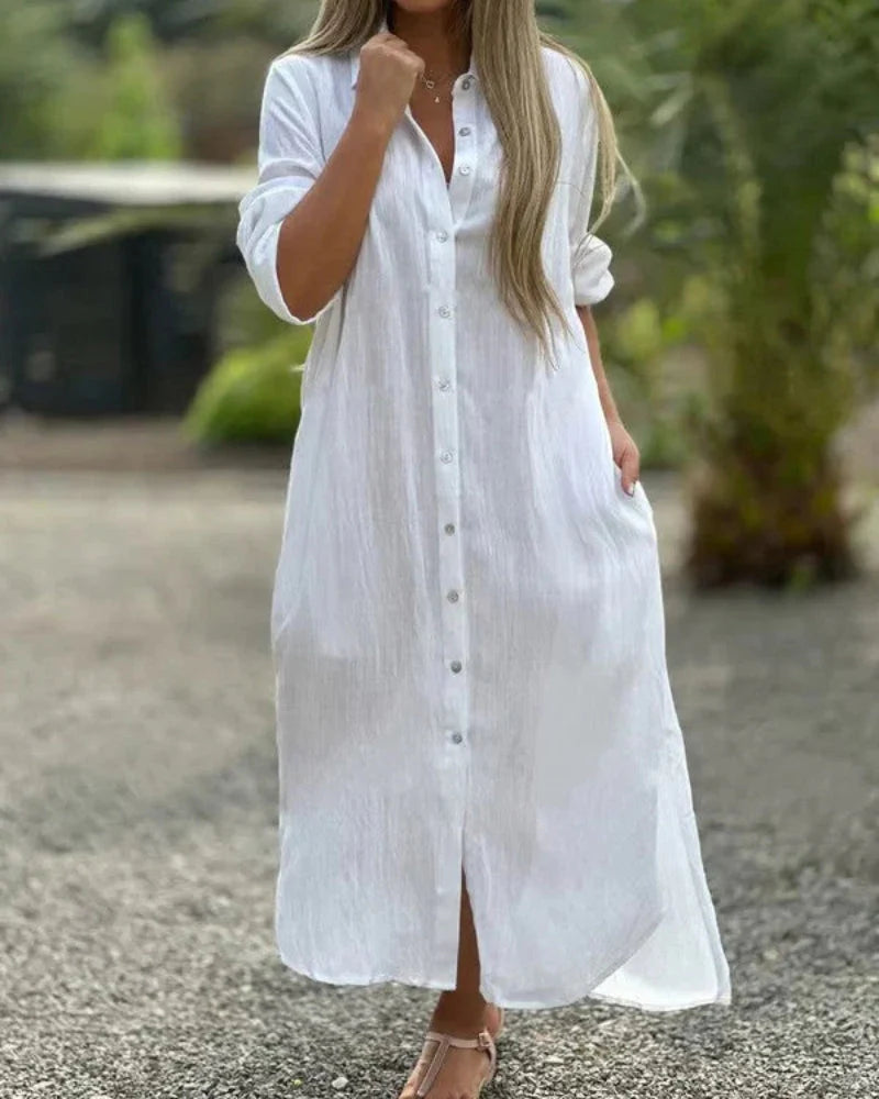 Antonella Comfortable Italian Cotton Dress - main hero product view