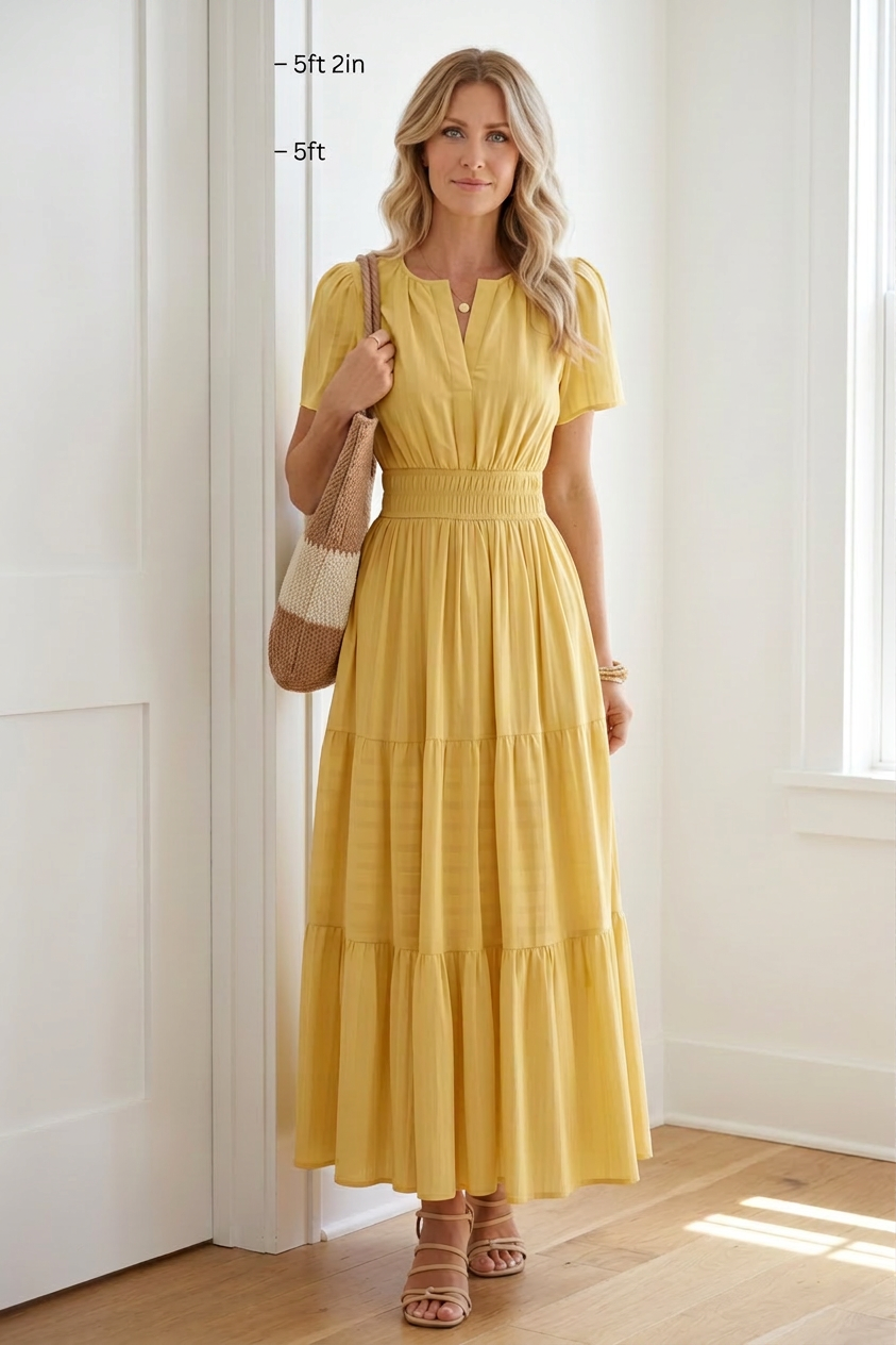 Beatrice Esposito™ zwiewna plisowana sukienka maxi