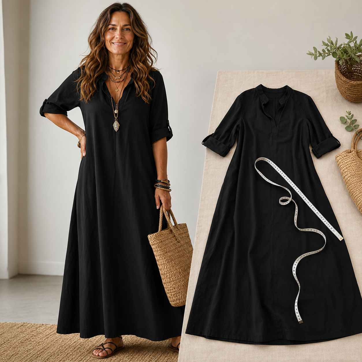 Bianca Napoletano™ Zwiewna sukienka maxi do beztroskich letnich stylizacji