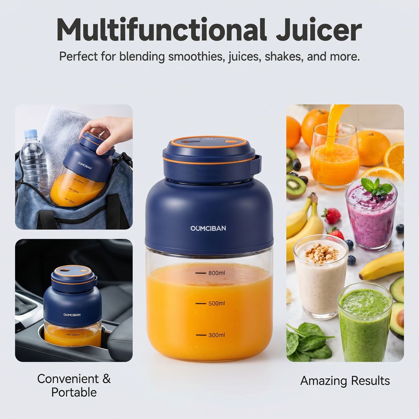 BlendGo Pro™ Przenośny blender do koktajli i smoothie z myślą o zdrowym stylu życia
