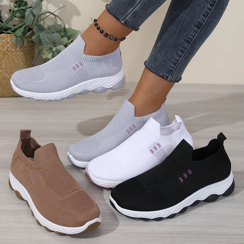 BreezeStep Prime Breathable Comfort Shoes - main view of women's slip-on hiking shoes