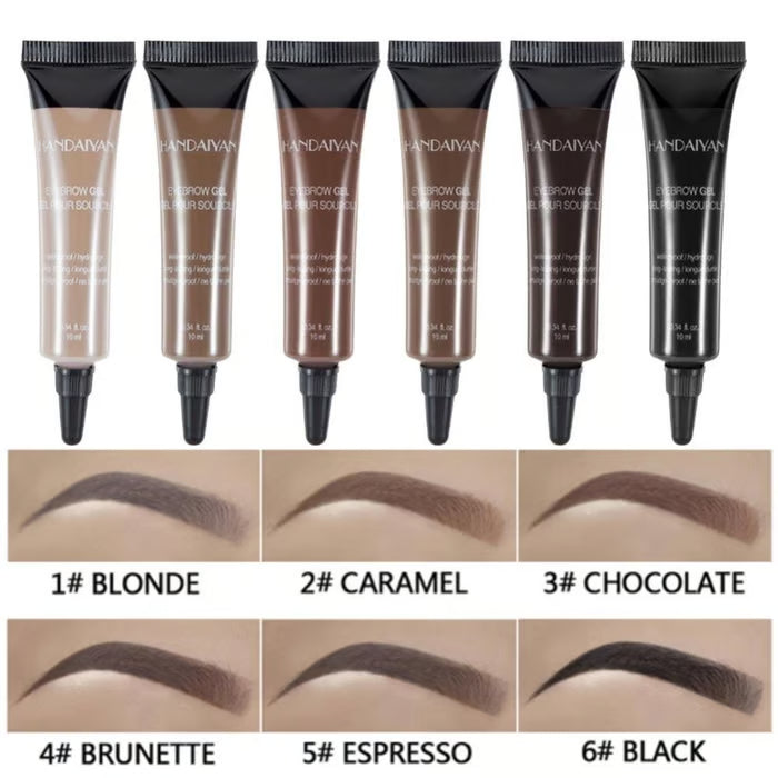 BrowGlow Tinted Brow Gel for Fuller Brows - long-lasting liquid brow tint product angle view