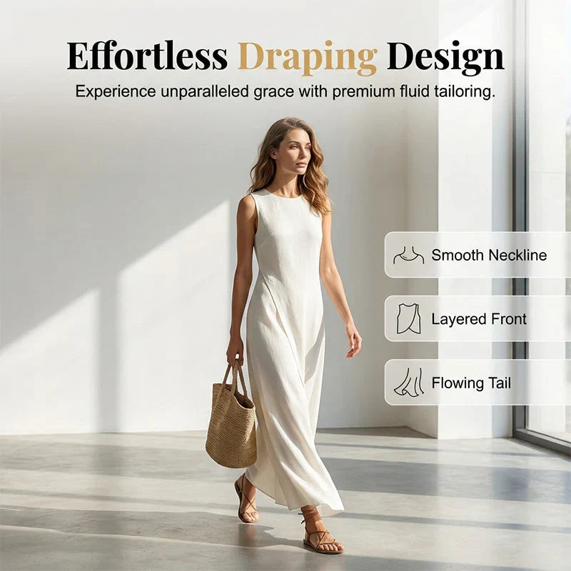 Brunella Trapanese™ Elegancka sukienka maxi na lato
