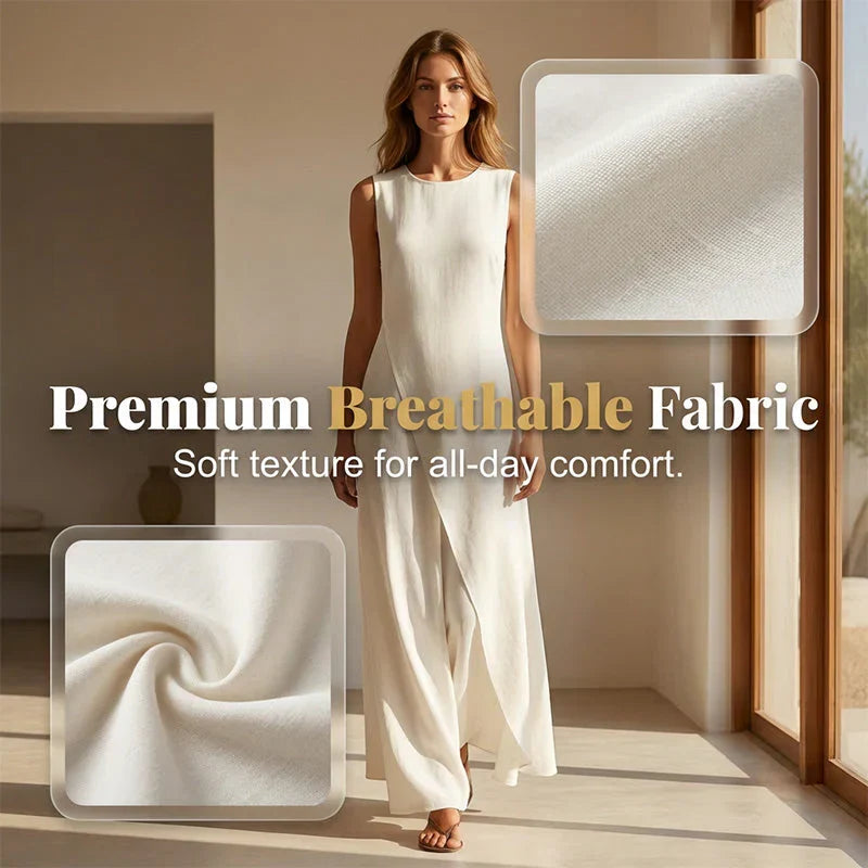 Brunella Trapanese™ Elegancka sukienka maxi na lato