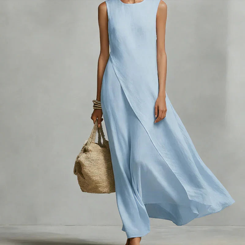 Brunella Trapanese™ Elegancka sukienka maxi na lato