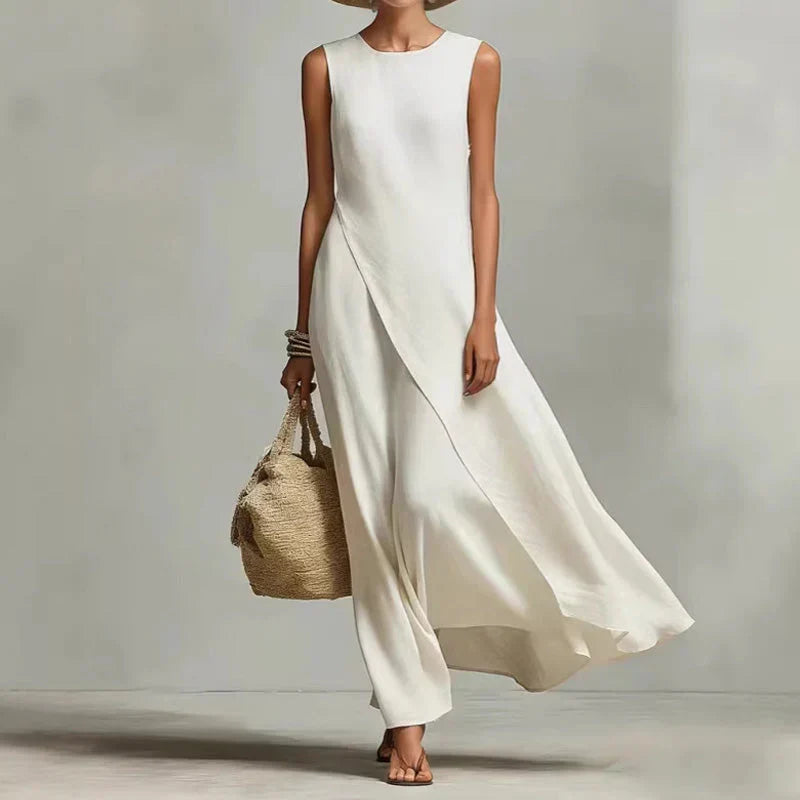 Brunella Trapanese™ Elegancka sukienka maxi na lato