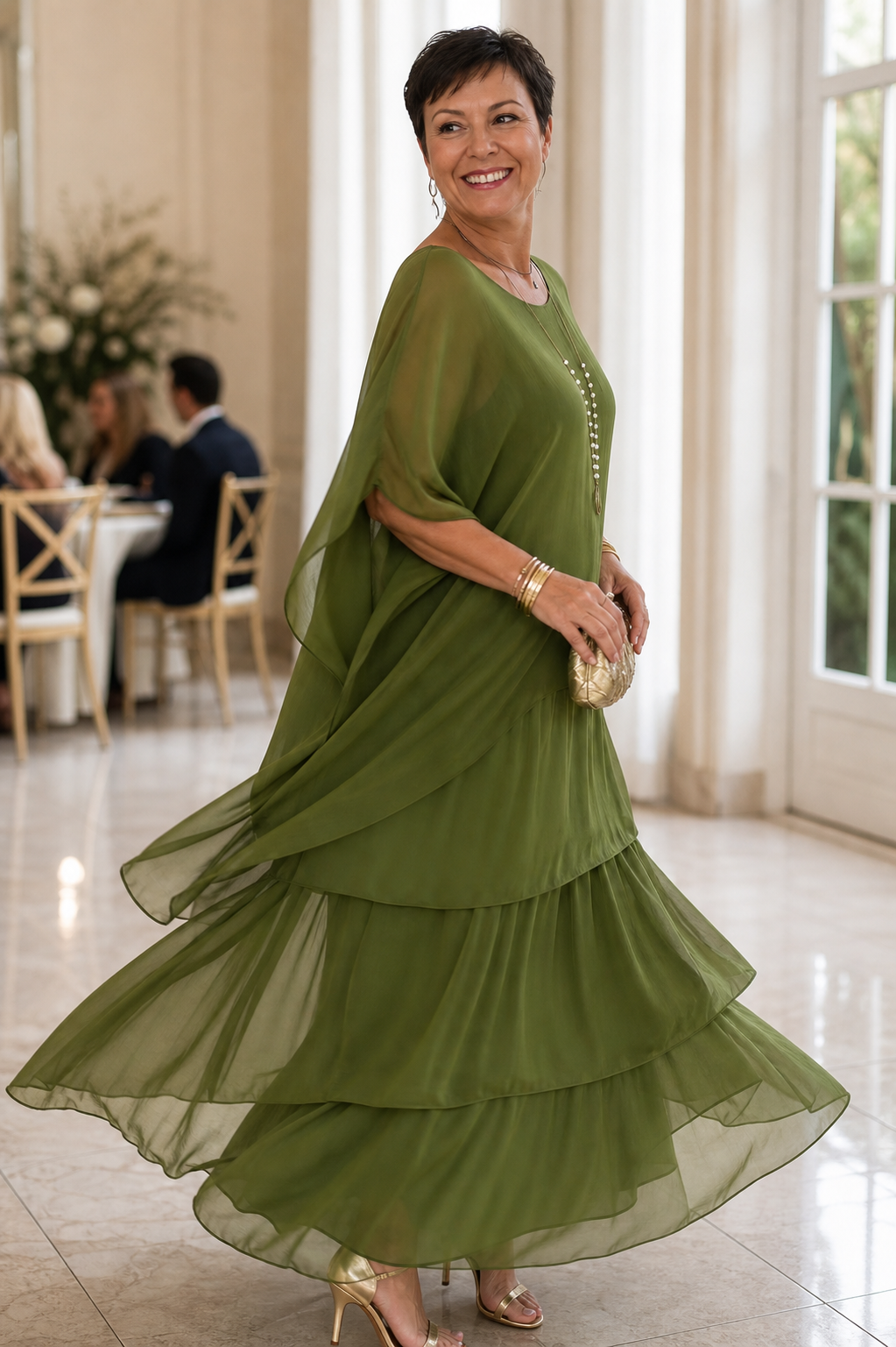 Camilla Agnelli™ Elegancka sukienka na wyjścia towarzyskie