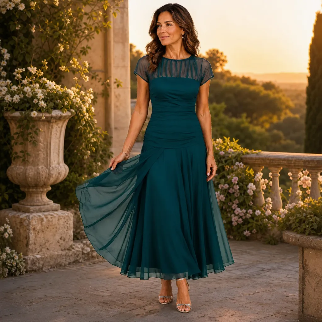 Camilla Della Valle™ Elegancka zwiewna sukienka na wyjątkowe okazje