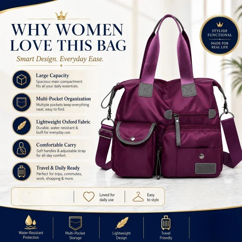 CarryLux™ Pojemna torba codzienna dla bezproblemowej organizacji