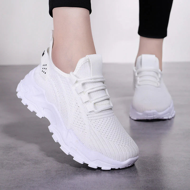 Chiara Ricci Lightweight Comfort Sneakers - close-up of breathable mesh upper material