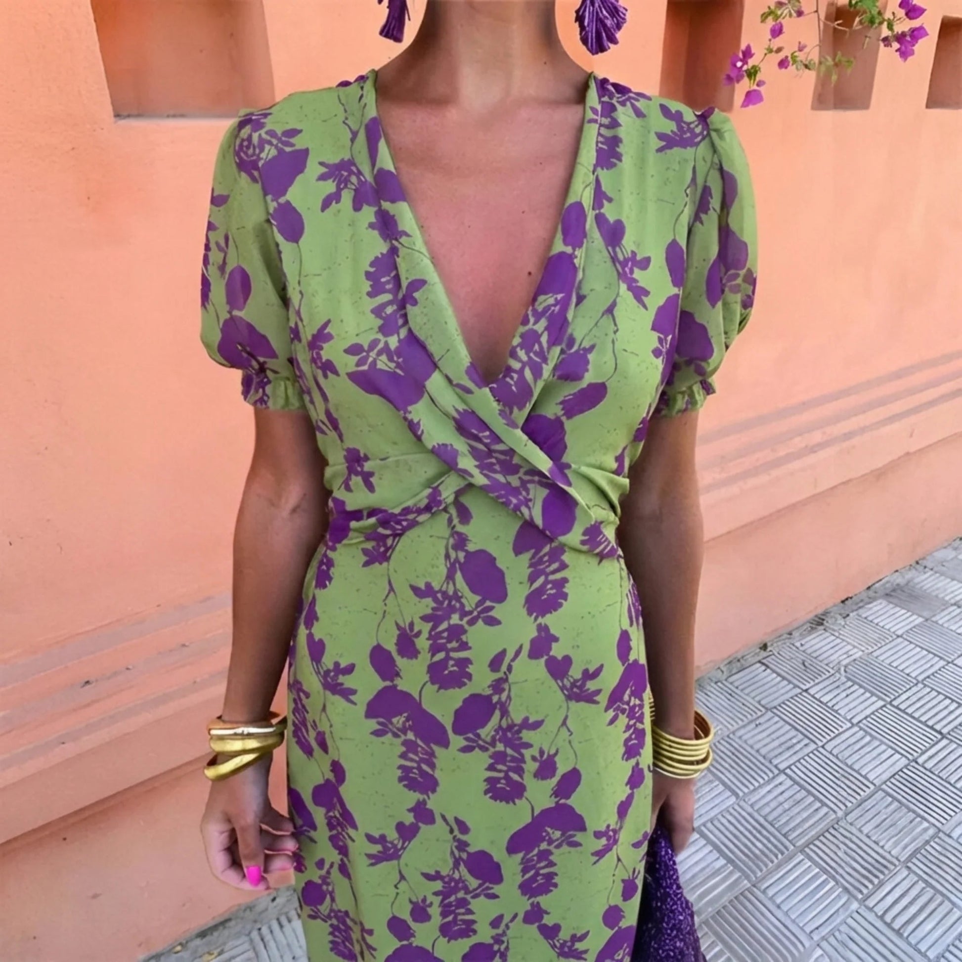 Clarissa Clarissa Pavone Elegant Everyday Spring Dress - gallery view 5