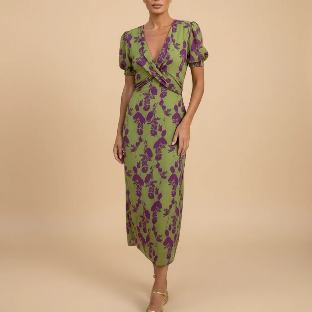 Clarissa Pavone™ Elegancka sukienka wiosenna na co dzień