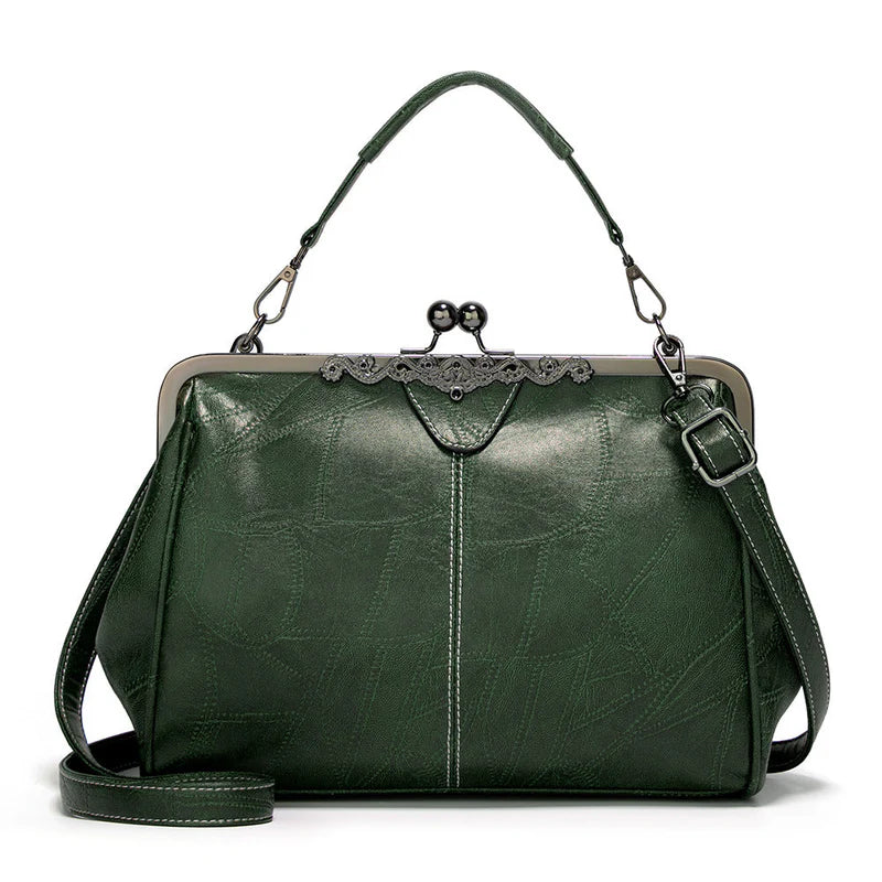 ClaspChic™ Elegancka torba shopper z eko skóry z zapięciem biglowym