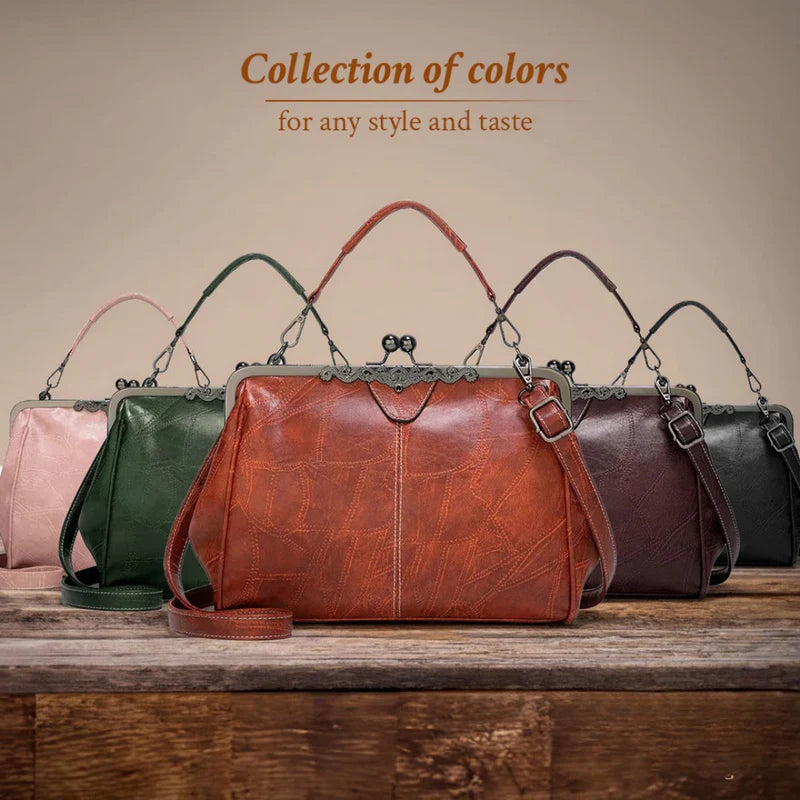 ClaspChic™ Elegancka torba shopper z eko skóry z zapięciem biglowym