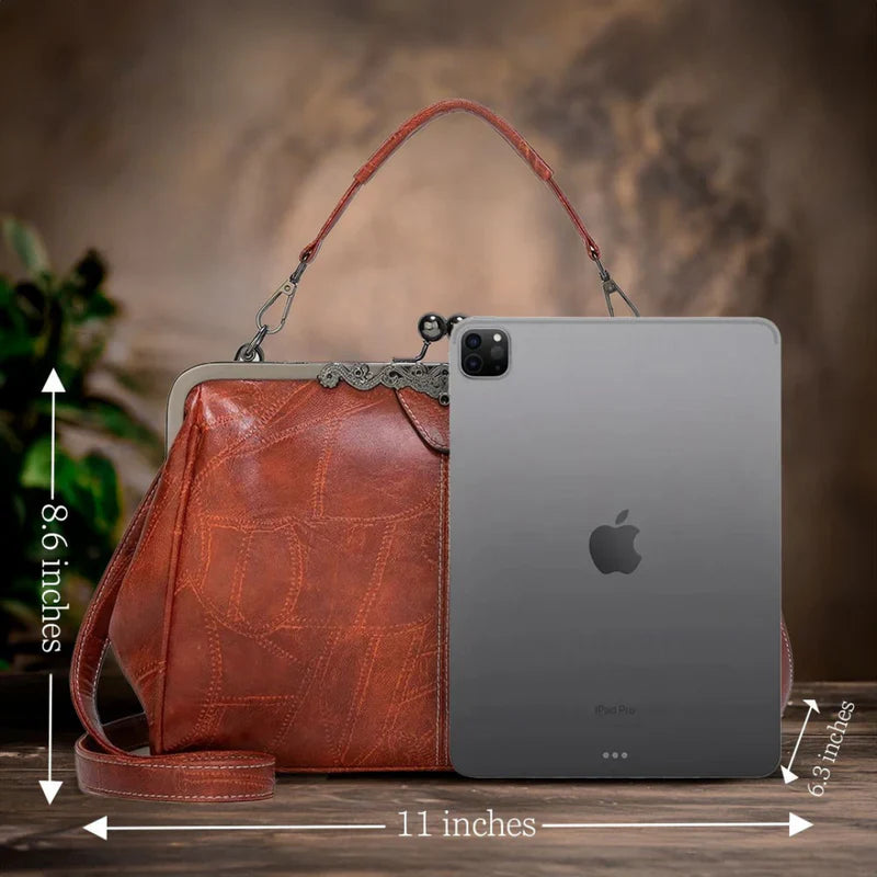 ClaspChic™ Elegancka torba shopper z eko skóry z zapięciem biglowym