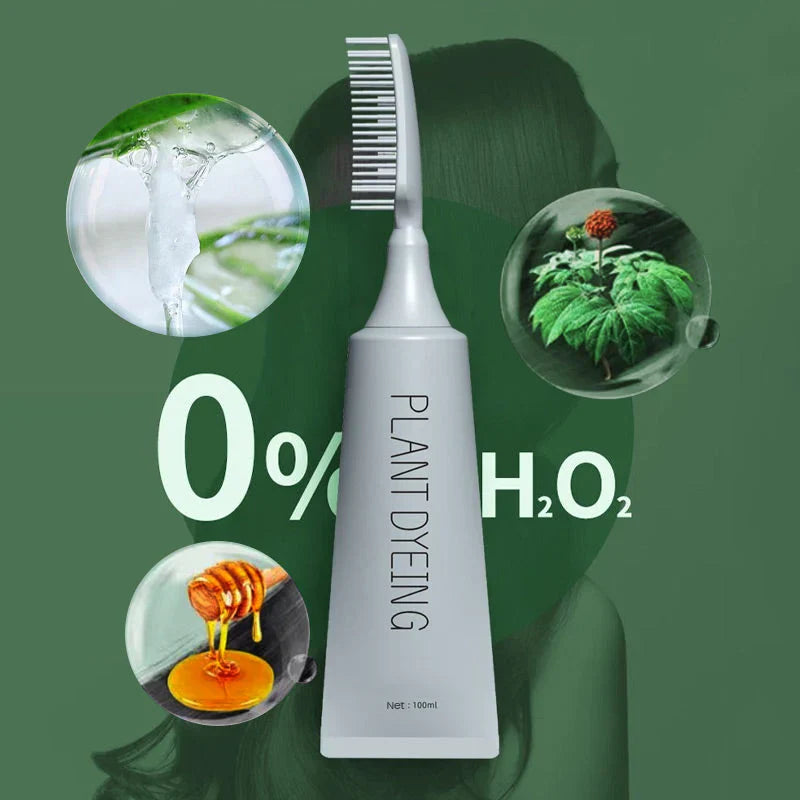 Combrané™ Delikatna farba retuszująca do włosów z grzebieniem w naturalnym ciemnym odcieniu