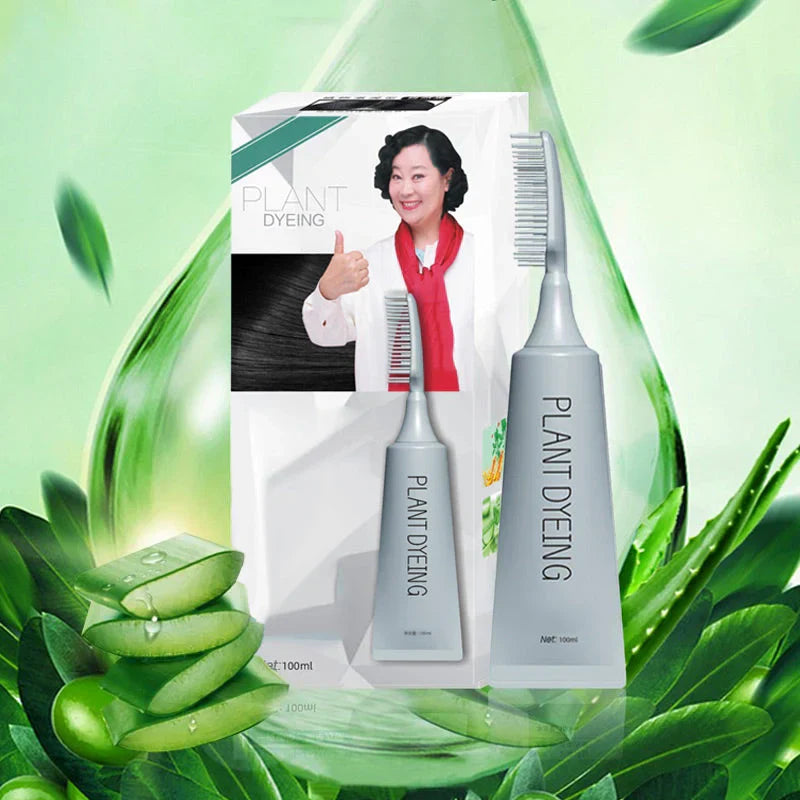 Combrané™ Delikatna farba retuszująca do włosów z grzebieniem w naturalnym ciemnym odcieniu